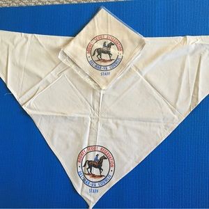Rodney Scout Reservation Del Mar Virginia 2 beige bandana neckerchiefs